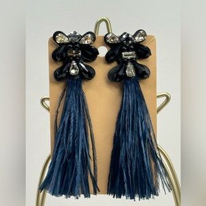 Stella & Dot French Twist Feather stud earrings